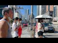 4khdr china 4k walk 2022 travel at home walk in dalian xi an road commercial center