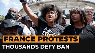 Thousands defy bans in France to protest against police violence | Al Jazeera Newsfeed