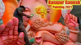 Balapur Ganesh 2021 Making | Balapur Ganesh idol 2021 Painting At Dhoolpet | dhoolpet Ganesh 2021