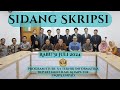 Kegiatan Sidang Skripsi Prodi S-1 Teknik Informatika Dep. Ilmu Komputer FMIPA Unpad Rabu 31/07/ 2024