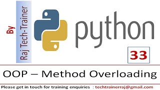 Python Tutorial - Part 33 - Method Overriding | Python for Beginners | Learn Python