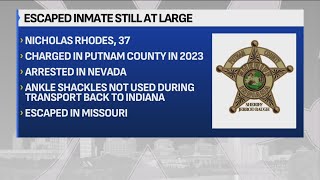 Docs: Indiana inmate still on the run after using bathroom break at gas station to escape jail trans