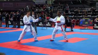 South Africa vs Congo Male Team Kumite Competition. 2014 World Karate Championships