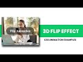 CSS 3D Flip Hover Animation | CSS Animation Examples