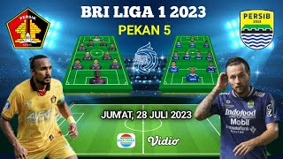 PERSIK Kediri vs PERSIB Bandung Prediksi Starting Line-up Bri Liga1 2023 Live INDOSIAR