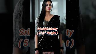 South Indian Actress Real Height 💥||South Actress Height #shorts #height