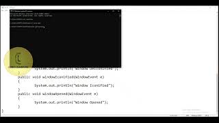 Java | Swing package 'WindowListener #2' | CodeLearning