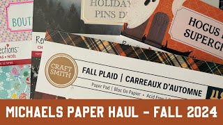 Fall/Christmas Paper Haul - Michaels Store 2024