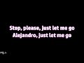 Lady Gaga - Alejandro (with LYRICS)