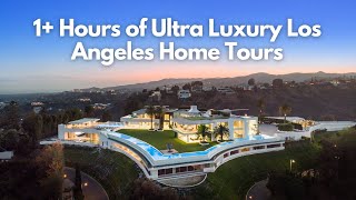 1+ Hours of MIND BLOWING Ultra Luxury Home Tours in Los Angeles with Ambient Soft House Music