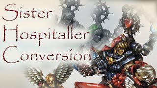 Sister Hospitaller Conversion. Adepta Sororitas. Медична сестра з армії Бойових Сестер. конверсія