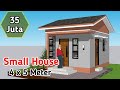 Desain rumah murah biaya 35 juta edisi 4x5 Meter