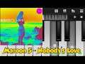 Nobody's Love Piano Tutorial | Maroon 5 | Adam Levine | M5