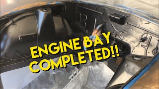 How to  repair, prep, and paint the engine bay on the Datsun 240z