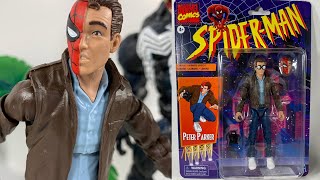 Marvel Legends Retro Peter Parker Spiderman Vintage Action Figure Review