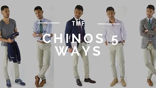 How to Wear Chinos 5 Ways