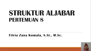 STRUKTUR ALJABAR PERTEMUAN 8 - SUBGRUP PART 1/3