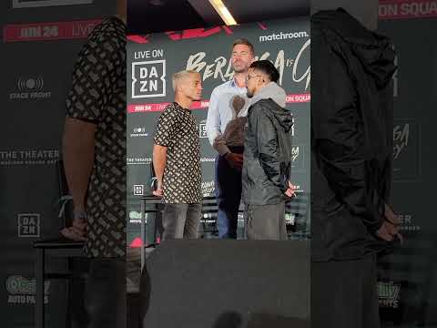 YANKIEL RIVERA FIGUEROA VS CHRISTIAN ROBLES FACE OFF DURING PRESS ...