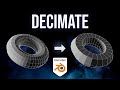 How to Use The Decimate Modifier in Blender 4.1!