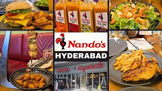 Nando's Hyderabad | Nando's Flame Grilled Peri Peri Chicken | Nando's Restaurant Hyderabad India