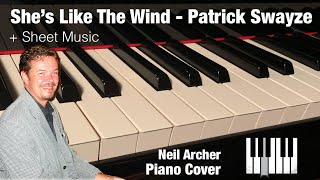 She’s Like The Wind - Patrick Swayze (from the movie Dirty Dancing) - Piano Cover + Sheet Music