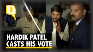 Patidar Leader Hardik Patel Casts His Vote | The Quint