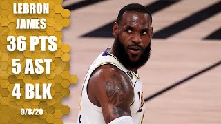 LeBron James’ 36 points lead Lakers in Game 3 vs. Rockets | 2020 NBA Playoffs