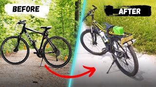 Converting a Basic Bicycle into a Rechargeable E-Bike with DIY Tools | 5 Minute Craftsman