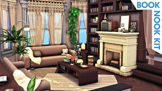 Bookworm's Cluttered Apartment | The Sims 4 Book Nook Kit Speed Build