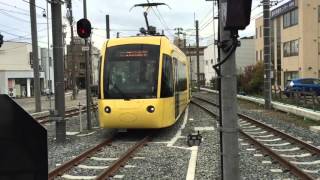 【新車映像】えちぜん鉄道キーボ、田原町駅福鉄乗り入れ線に入線