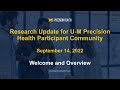 2022 Research Update for U-M Precision Health: Welcome and Overview of U-M Precision Health