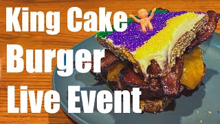 Trying Burgersmith’s Mardi Gras Mambo Burger LIVE! | Baton Rouge Food Adventure