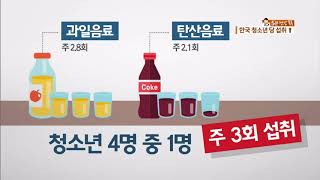 [5분 건강 톡톡] 여름철 ‘단맛 음료’ 청소년 건강 적신호!