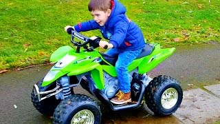 KAWASAKI Quad Toy for Kids Ride On Power Wheels PlayTime