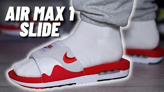 WHY DID THEY DO THIS!? Nike Air Max 1 Slide On Feet Review