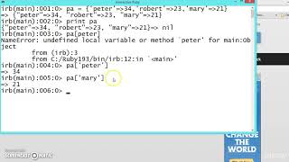 115 Learn python and ruby programming:- Hashes