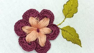 Fantastic Hand Embroidery Flower Design | Hand Embroidery Design | Stitch Embroidery Designs