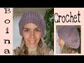 BOINA TEJIDA A CROCHET (tipo francesa) super fácil de tejer #59 💜