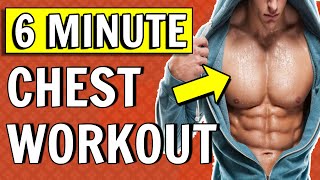 Quick & Effective 6 Minute Chest workout Without Equipment (How To Grow Big Chest At Home)