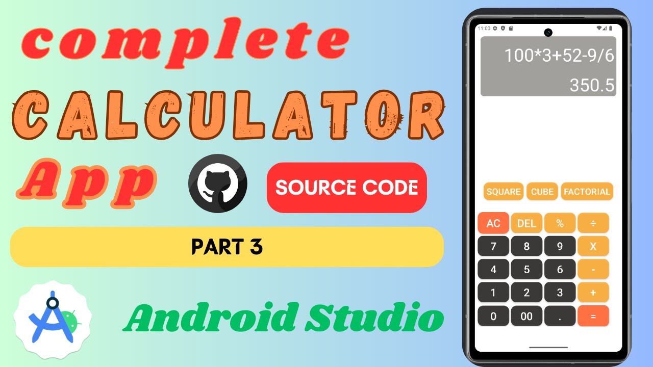 Create Calculator App In Android Studio Using Kotlin Source Code