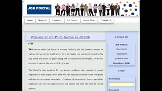 online Job Portal Master PHP, CSS, JavaScript with Source Code