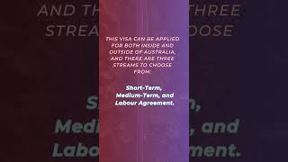 Australian visa subclass 482 - Temporary Skill Shortage visa ✈