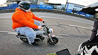 Exsl95 learns to ride a motorcycle (Grenzgaenger style)