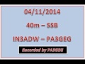 qso in3adw pa3geg 40m ssb amateur radio