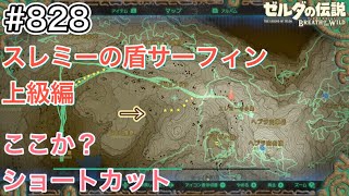 【#828】スレミーの盾サーフィン④上級コース編 ショートカット見つけた！[ゼルダの伝説 ブレスオブザワイルド]