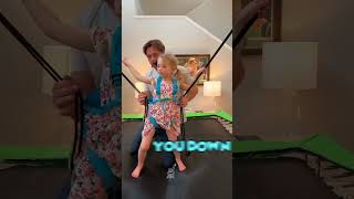 Dad launches daughter with home made bungee! 😱