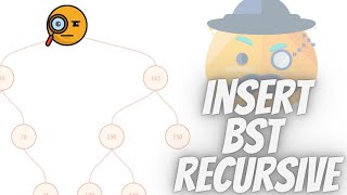 Binary search tree insertion | Inserting a node in a binary search tree | Recursive | JavaScript