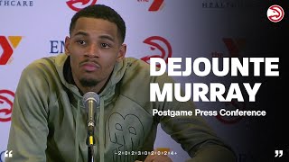 Atlanta Hawks vs. Rockets Press Conference: Dejounte Murray