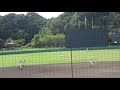 宮崎県立富島高校野球部のシートノック　～第149回九州地区高等学校野球大会宮崎県予選・3位決定戦にて～