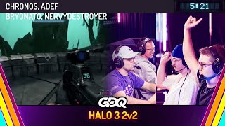 Halo 3 2v2 by Chronos, adef, bryonato and NervyDestroyer in 5:21 - Summer Games Done Quick 2024